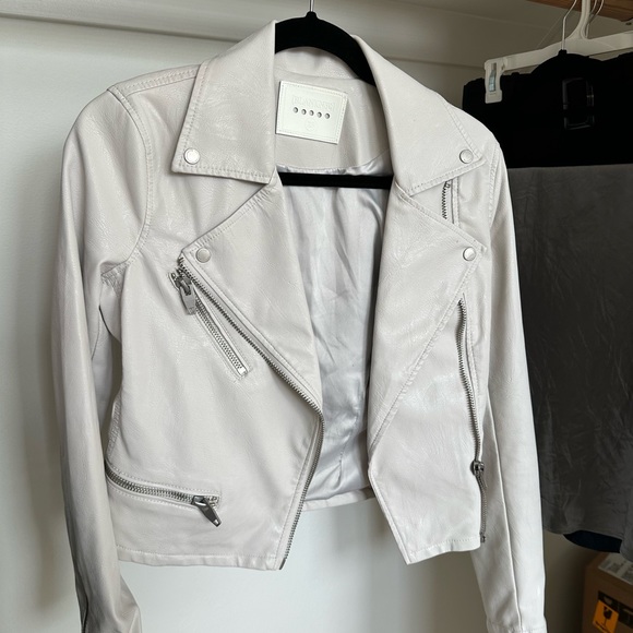 Blank NYC white gray faux leather jacket - Picture 4 of 4